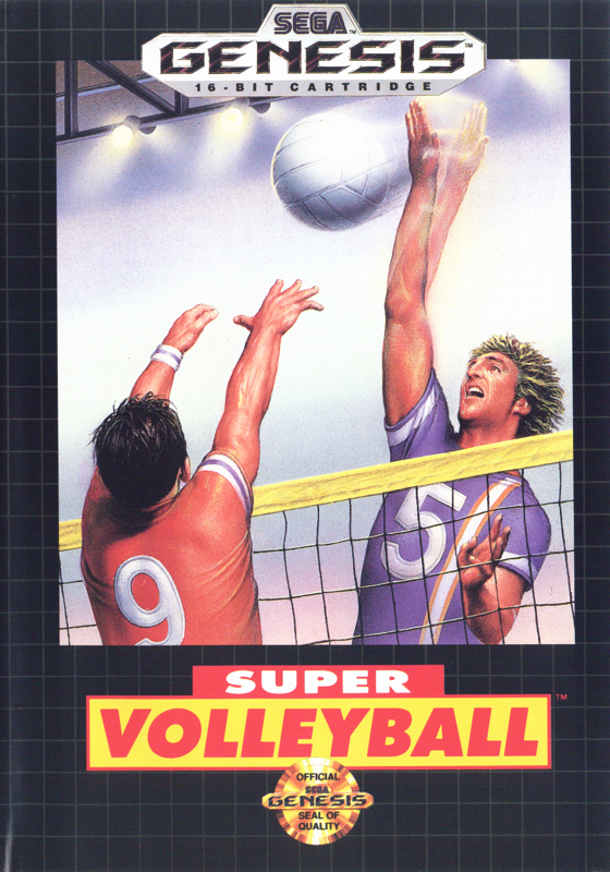 Super Volley Ball box art for Sega Mega Drive